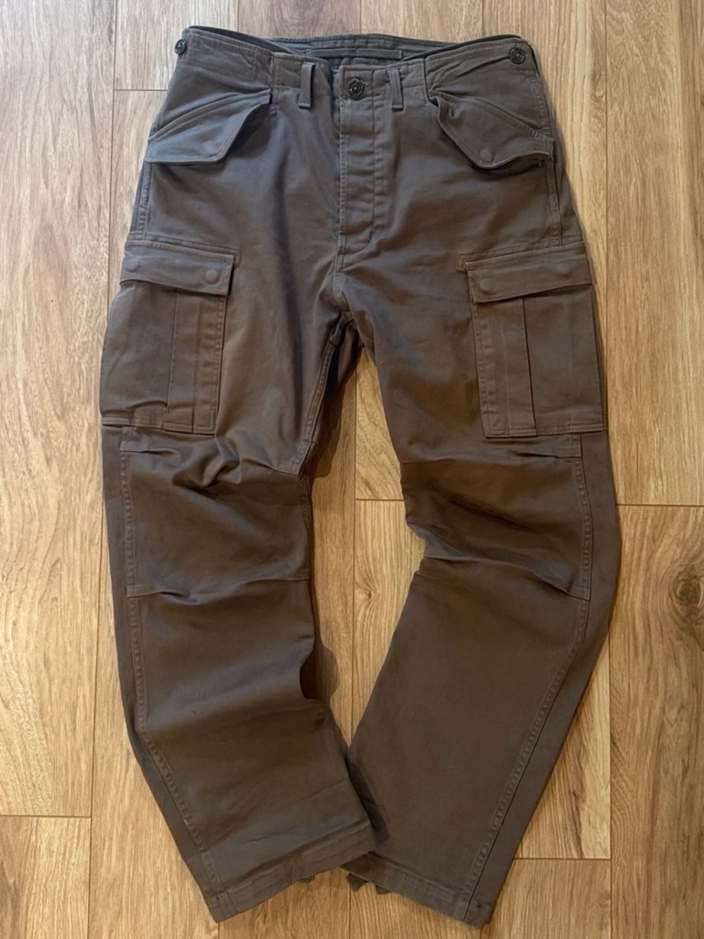 Union L.A. Men's Cargo Pants in Dark Brown - Functional Everyday Wear